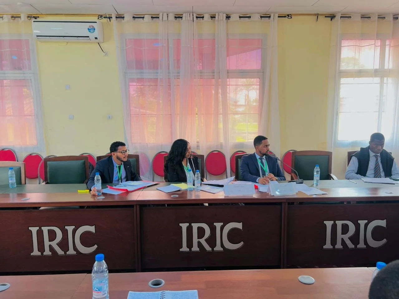 Yishak Baraki Desta giving a professional presentation on Ethiopian taxation