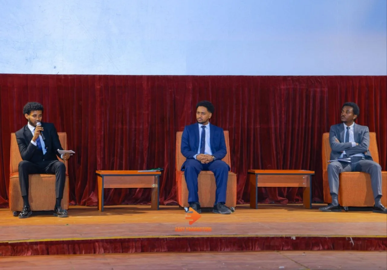 Yishak Baraki Desta at a Young Lawyers Initiative and Metassebia Law Group event